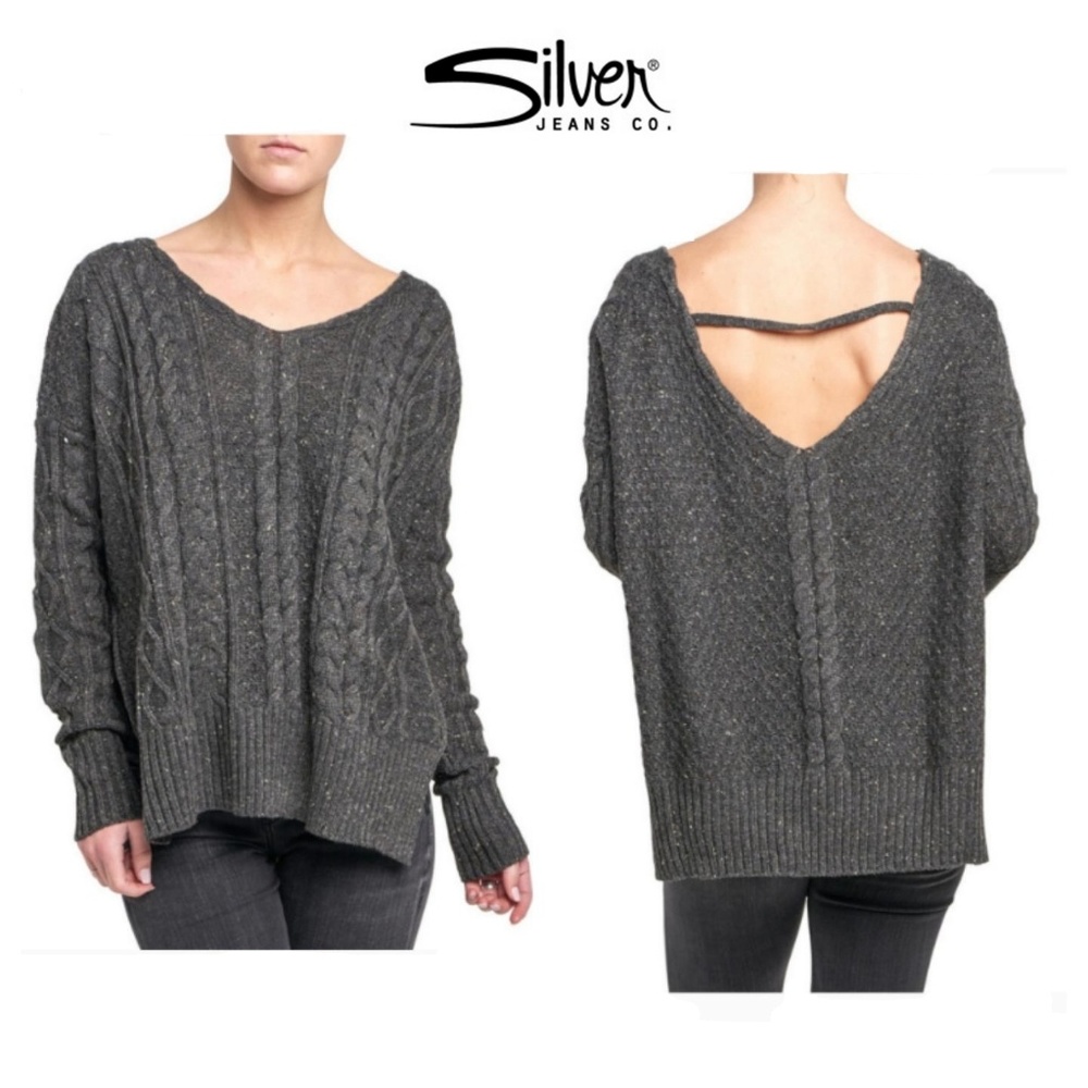 Silver Jeans Co. Shelley Cable Knit Sweater